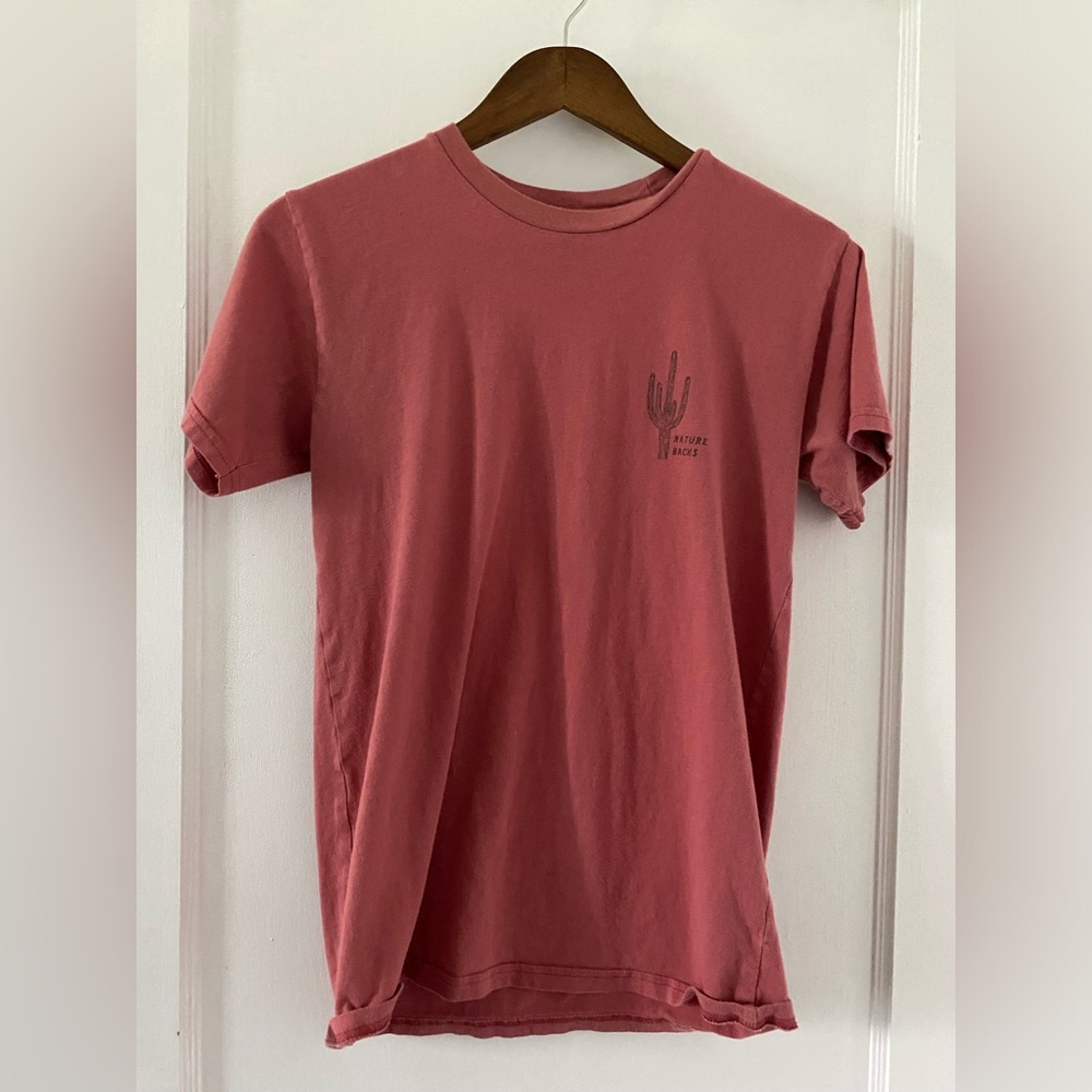 Cactus Print Short Sleeve Tee - Pink